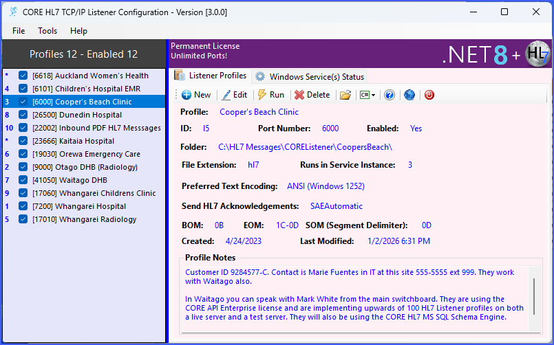 Recieve Hl7 Messages Using the Core HL7 Listener